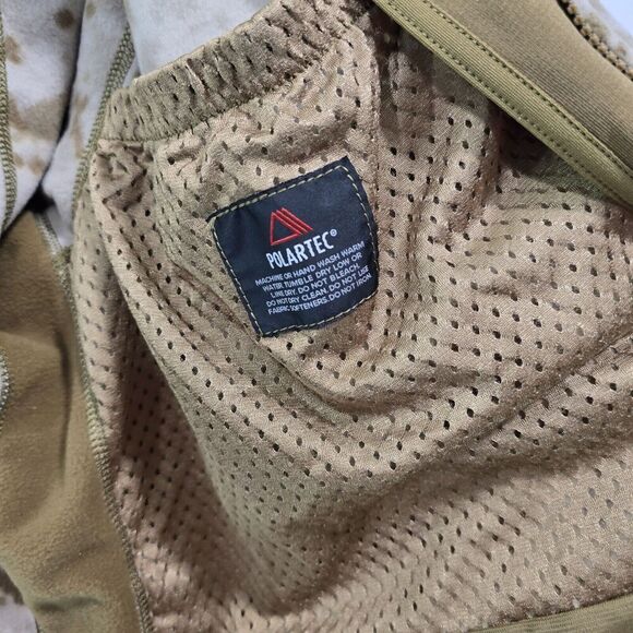 Desert Camo Jacket Mens Medium L Fleece Digital Marines Peckham Military Marpat - Picture 10 of 12